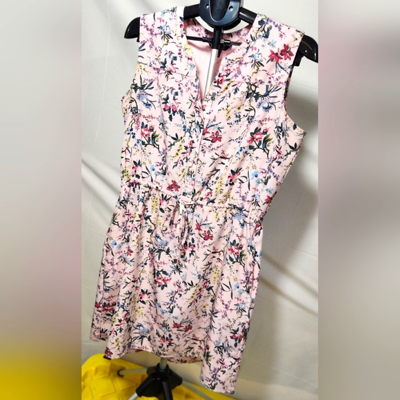 Original Nicole Miller Pink Sleeveless V-Neck Sundress-Size L - Picture 11 of 13